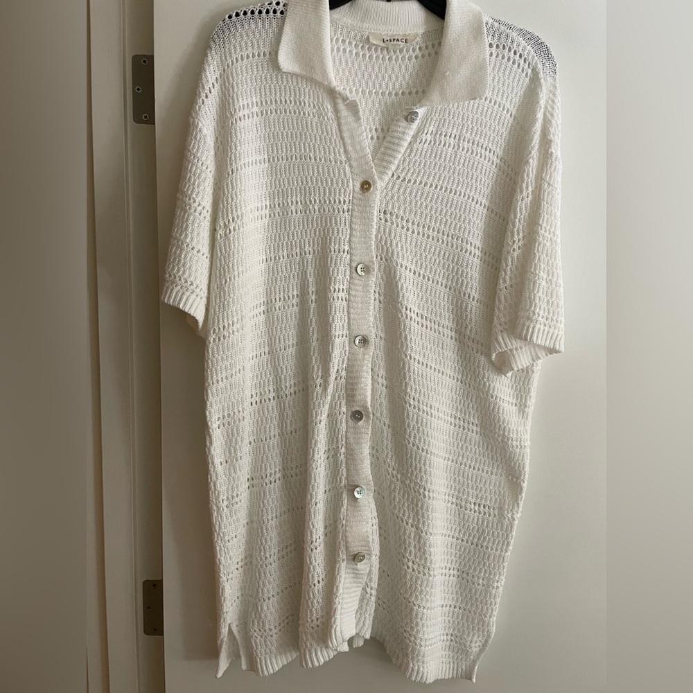 L*Space White Knit Sweater